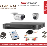 Trọn Bộ 2 Camera Hikvision 2MP Full HD 1080P