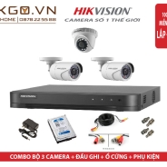 Trọn Bộ 3 Camera Hikvision 2MP Full HD 1080P