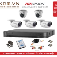 Trọn Bộ 5 Camera Hikvision 2MP Full HD 1080P