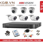 Trọn Bộ 6 Camera Hikvision 2MP Full HD 1080P