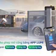 ĐIỀU KHIỂN CỔNG TỰ ĐỘNG BẰNG REMOTE, SMART PHONE APP LUMI